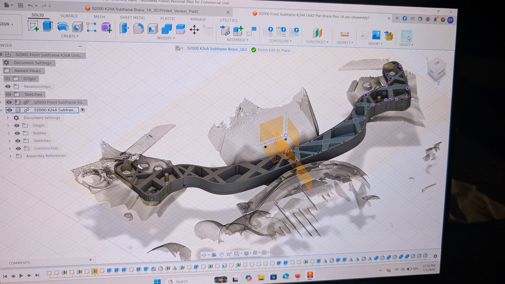 **PREORDER** Honda S2000 K-Swap Front Sub-frame Brace